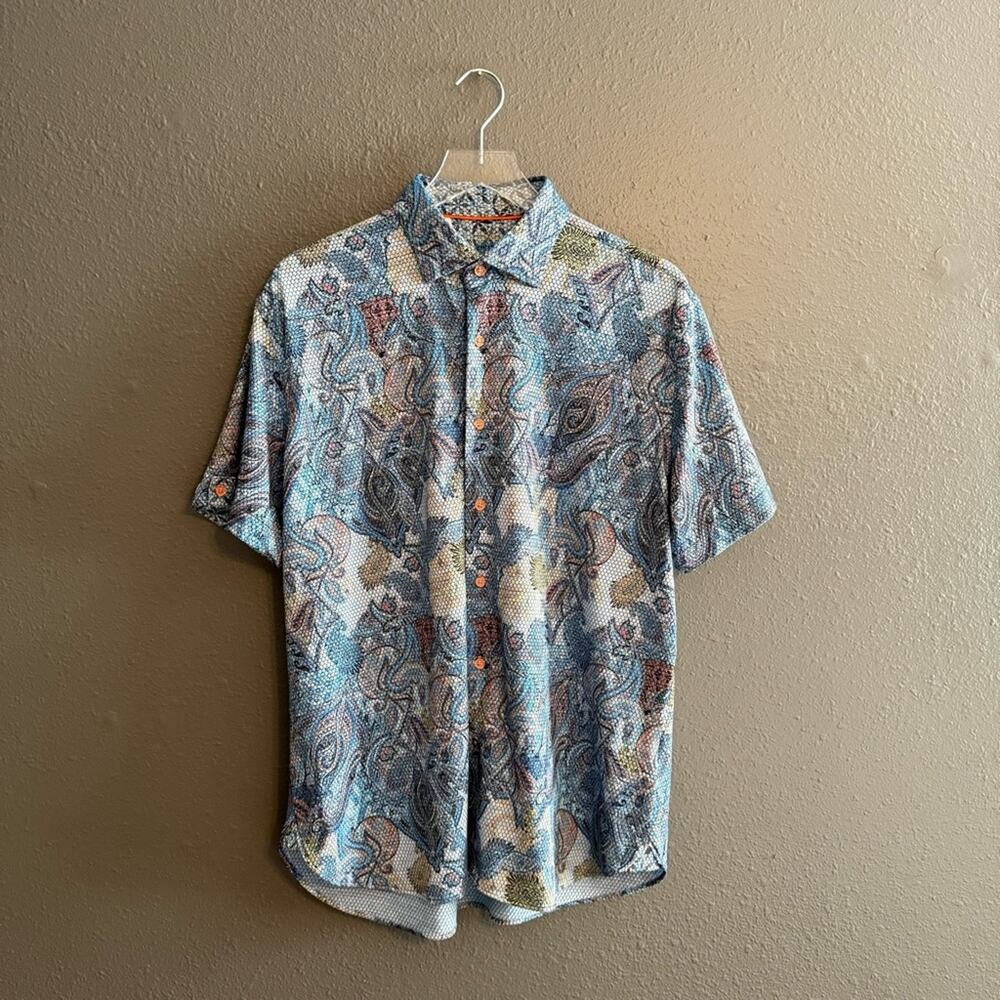 Luchino Visconti Short Sleeve Button Down Size L